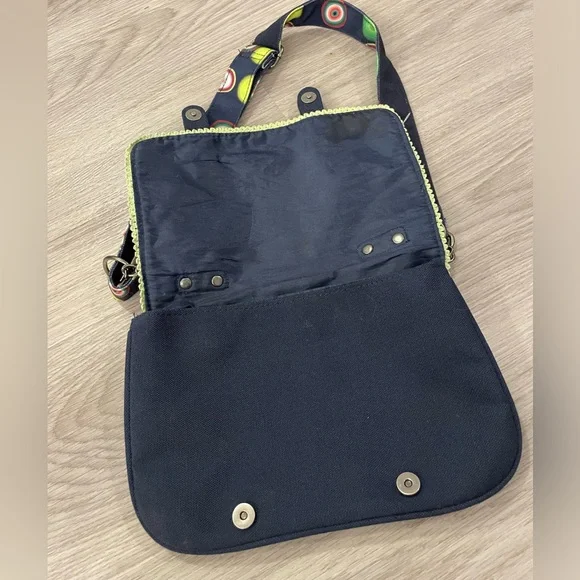 DESIGUAL Small Navy Multicoloured Designer Shoulder Bag with Mandala Print. - Picture 5 of 13